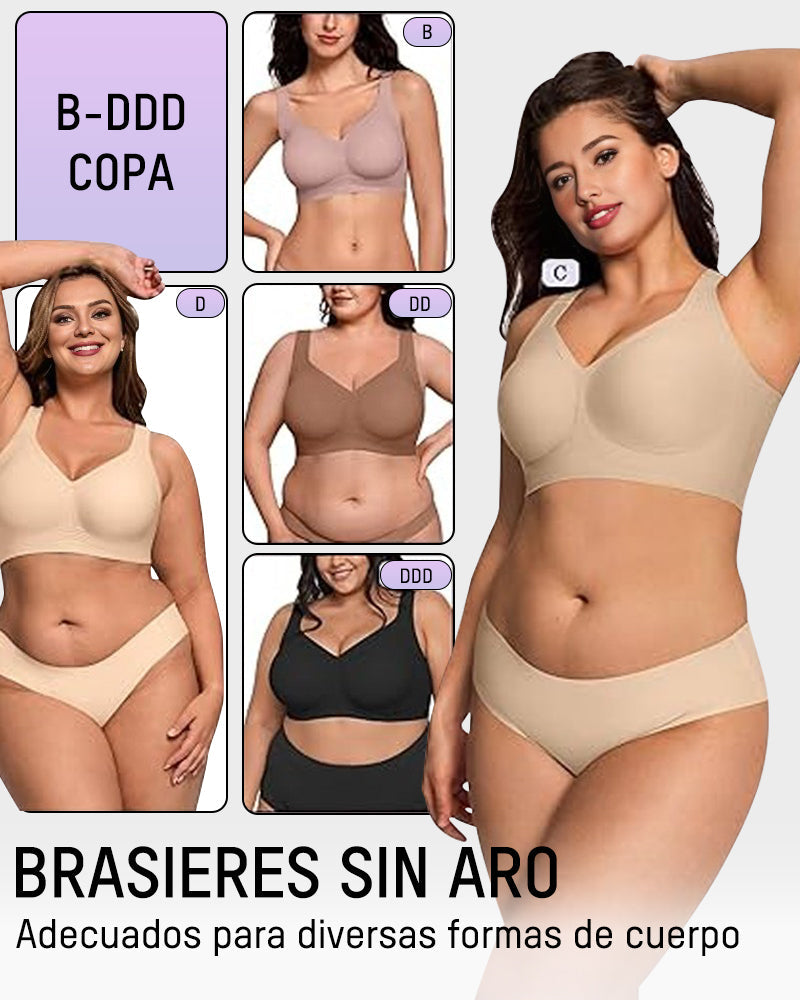 Curve Bra | Brasier sin varilla cómodo de cobertura total