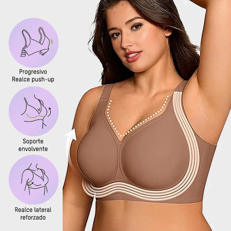 Curve Bra | Brasier sin varilla cómodo de cobertura total